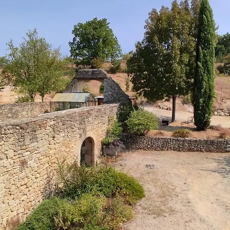 Дом отдыха Quercynoise De Charme Piscine Et Vue Sur Vallee Du Lot