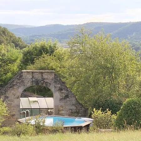 Дом отдыха Quercynoise De Charme Piscine Et Vue Sur Vallee Du Lot