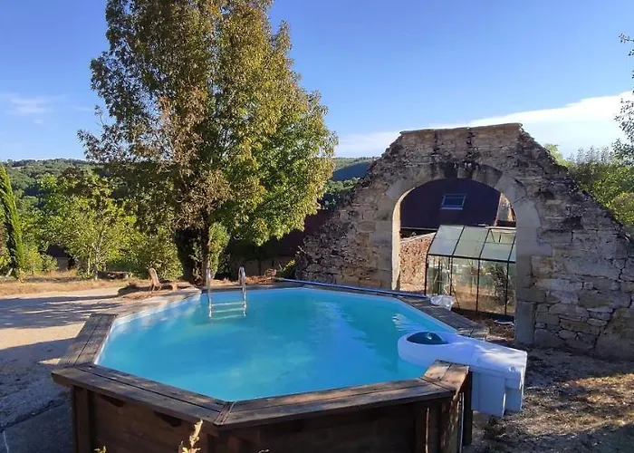Quercynoise De Charme Piscine Et Vue Sur Vallee Du Lot *