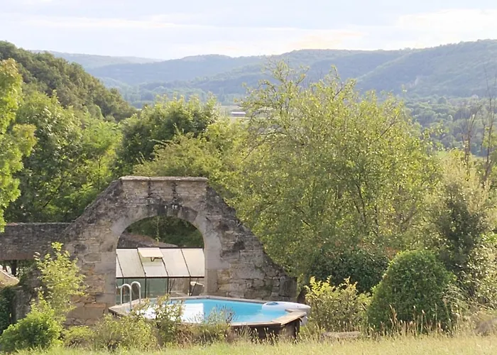 Dom wakacyjny Quercynoise De Charme Piscine Et Vue Sur Vallee Du Lot