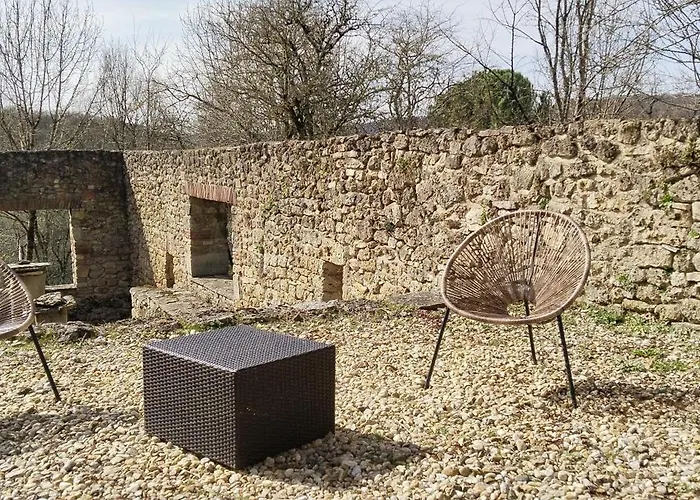 Quercynoise De Charme Piscine Et Vue Sur Vallee Du Lot Dom wakacyjny