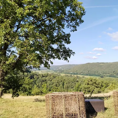 度假居 Quercynoise De Charme Piscine Et Vue Sur Vallee Du Lot *
