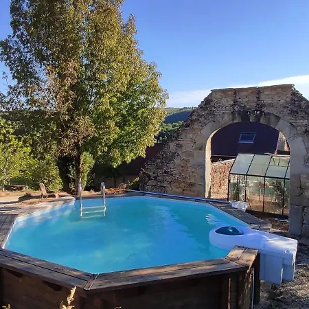 Ferienhaus Quercynoise De Charme Piscine Et Vue Sur Vallee Du Lot Balaguier-d'Olt